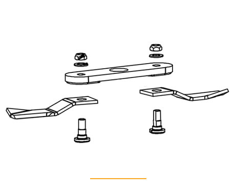 Brush Wolf L4201 L4801 mini skid steer brush cutter blade carrier assembly diagram hardware and blade configuration
