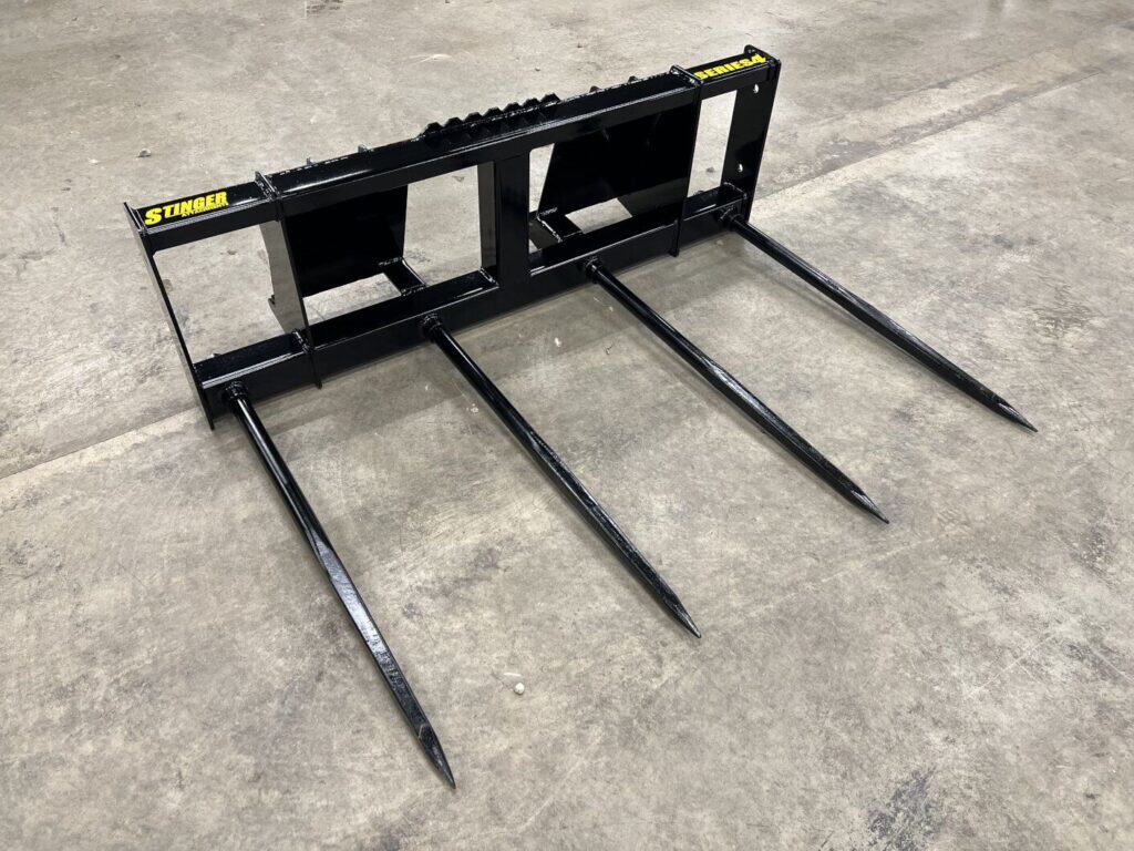 Stinger Attachments | BS4 Skid Steer Bale Spear – Series 4