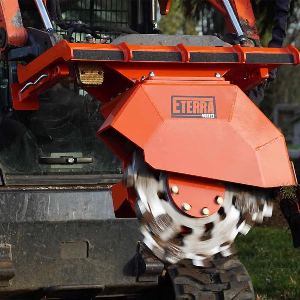 Eterra Attachments | Vortex Skid Steer Stump Grinder