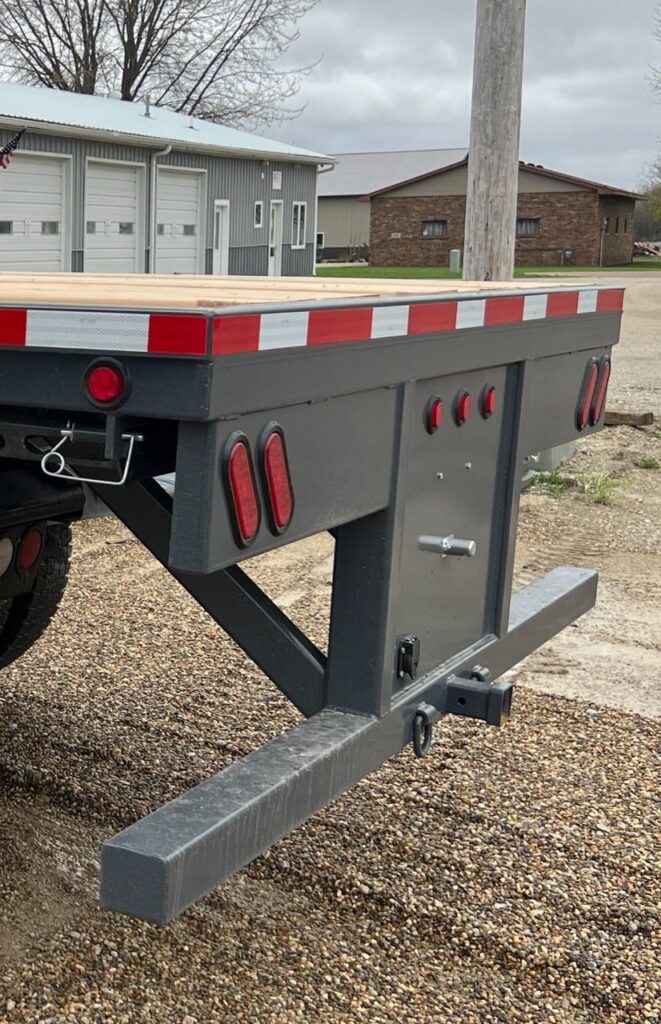 ECHO SS Super Skid removable flatbed close up showing steel frame and deck construction