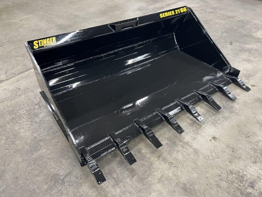 Stinger Attachments | Skid Steer Tooth Bucket