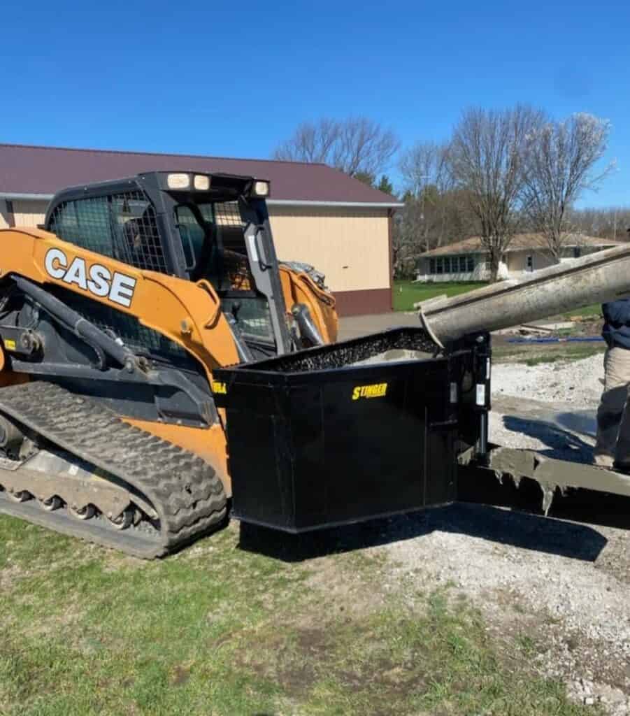 Stinger Attachments | CB75 Skid Steer Concrete Bucket