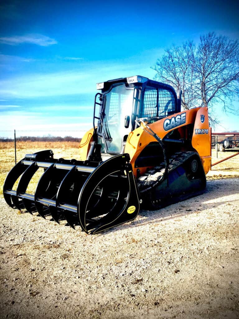 M&M Attachments | Hydra Rake Skid Steer Brush Grapple
