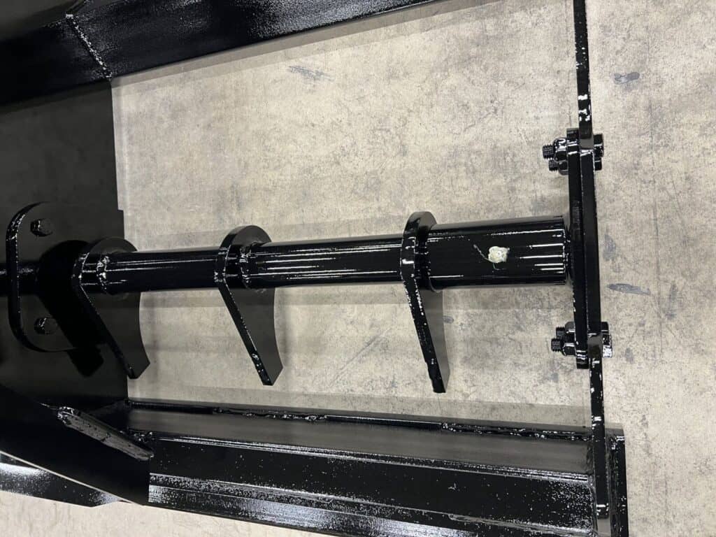 Stinger LP skid steer land plane scarifier bar showing adjustable teeth for breaking up compacted ground