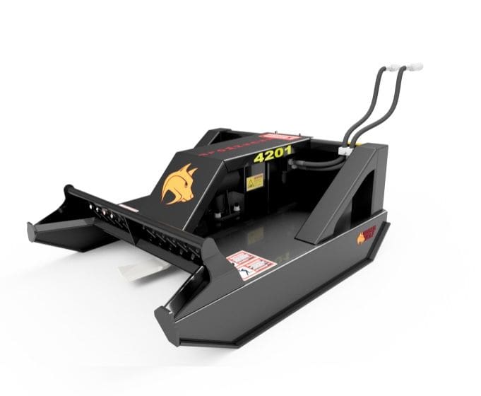 Brush Wolf open front mini skid steer brush cutter attachment product view