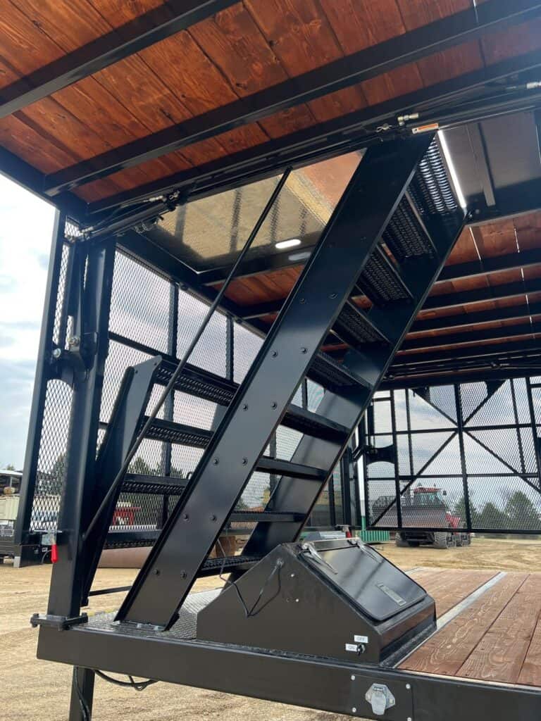 Close up underside ECHO SS Drone Skid platform showing steel support structure and wood deck