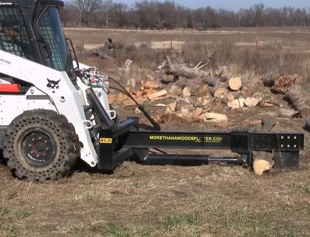 M&M Attachments | Hydra Split Skid Steer Log Splitter