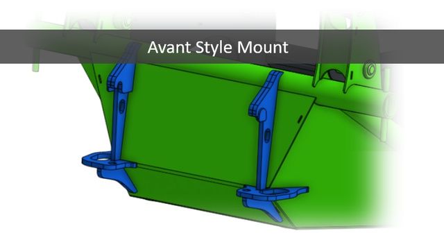 ARTEEGG Grass Saver Grapple Avant style mount CAD illustration