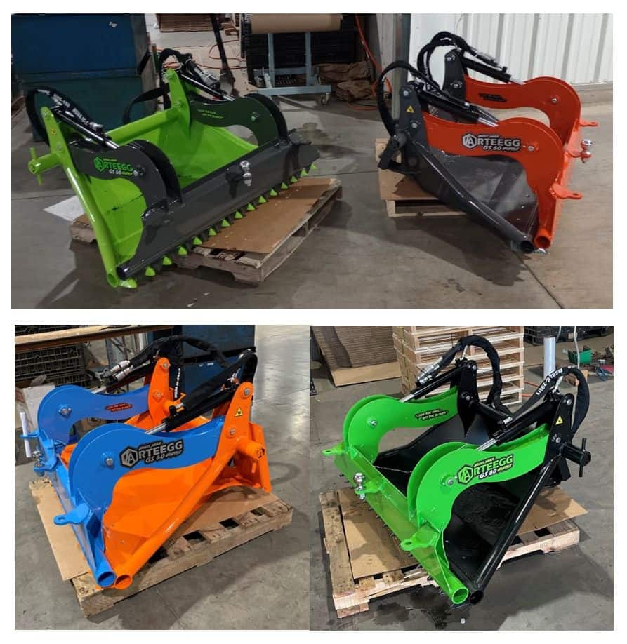 ARTEEGG Grass Saver Grapple available in green and orange color options