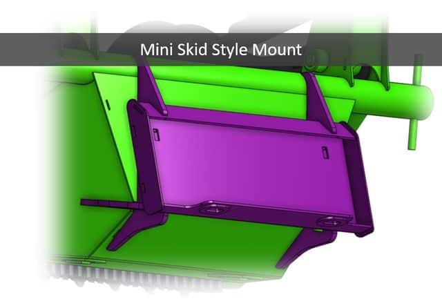 ARTEEGG Grass Saver Grapple mini skid steer mount CAD illustration