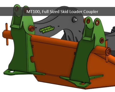ARTEEGG Grass Saver Grapple MT100 and full size skid steer mount comparison