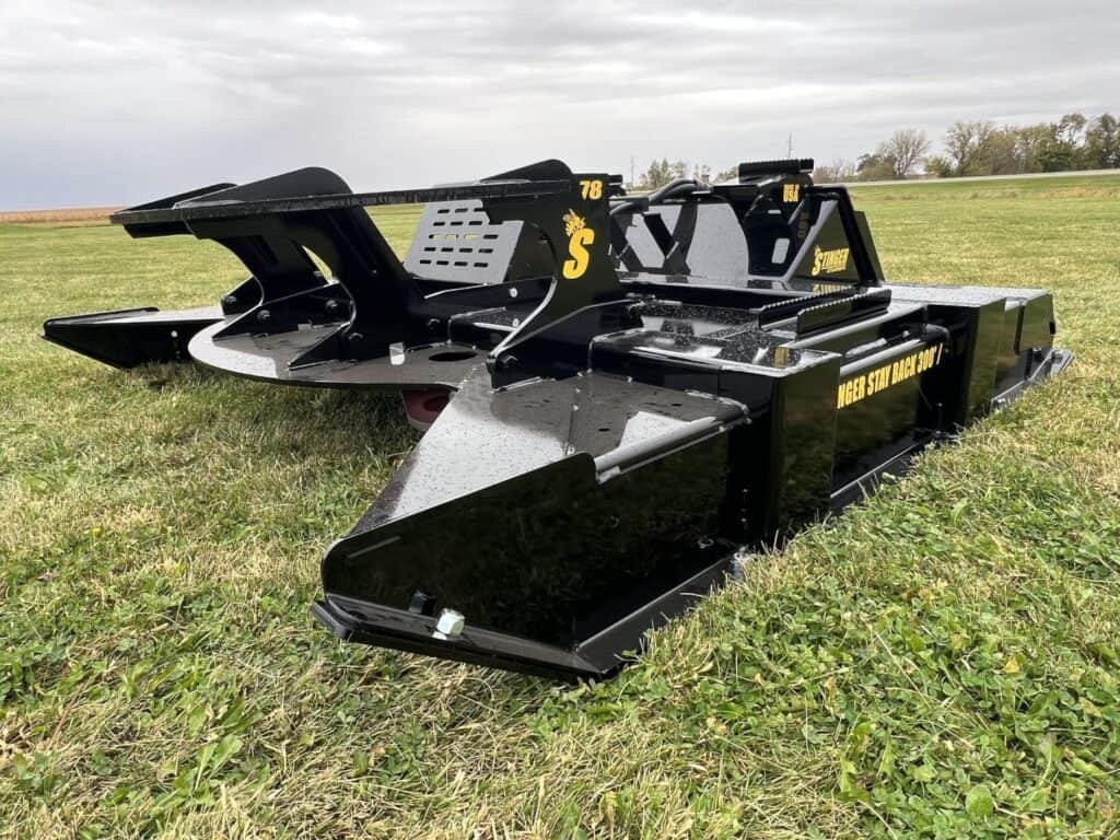 Stinger Twister F3 skid steer brush cutter side profile product view