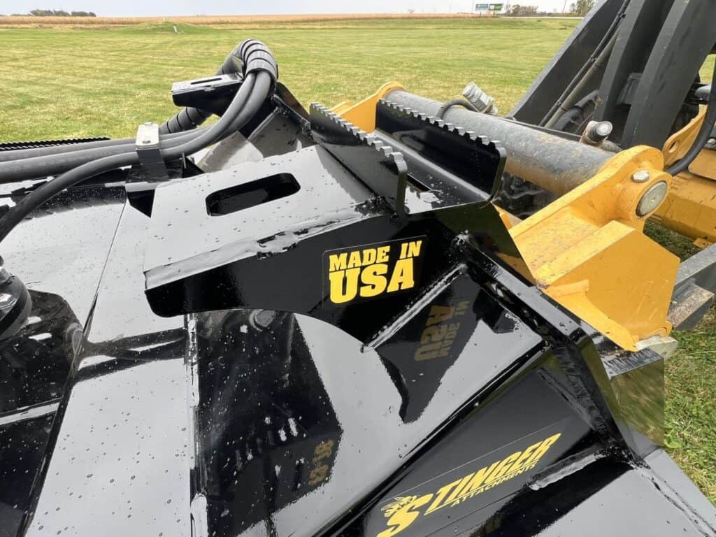Stinger Twister F3 brush cutter USA made mounting frame close up