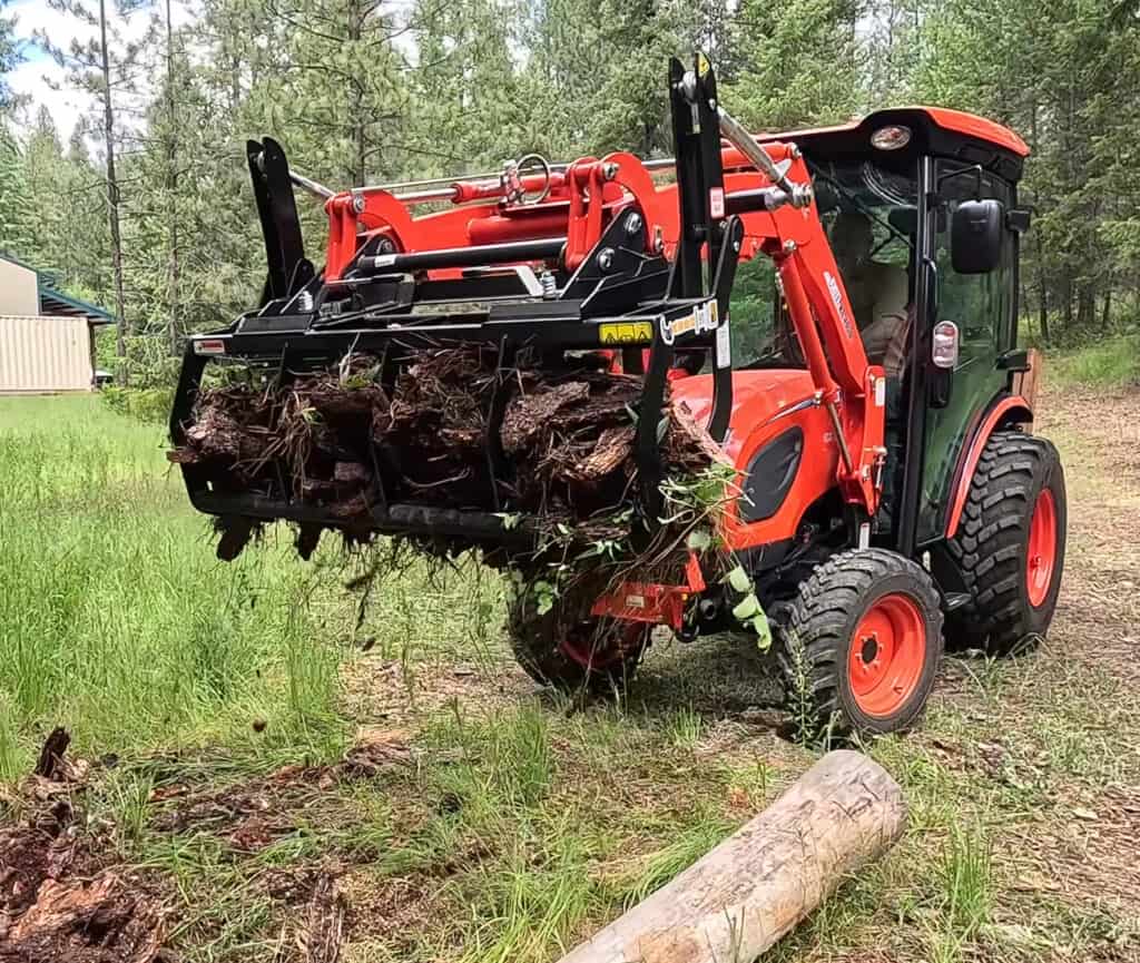 ANBO Attachments | Clasp-It Tractor Mechanical Grapple Attachment