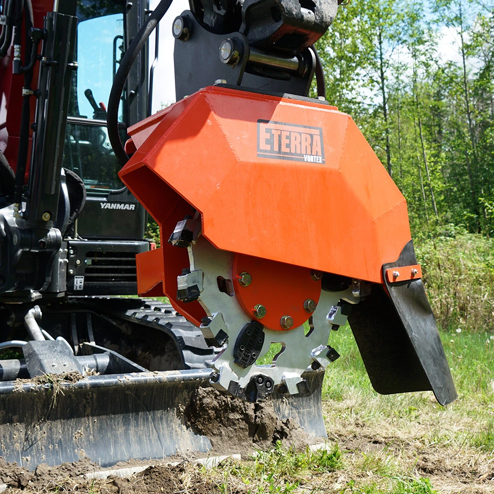 Eterra Attachments | Vortex Excavator Stump Grinder Attachment