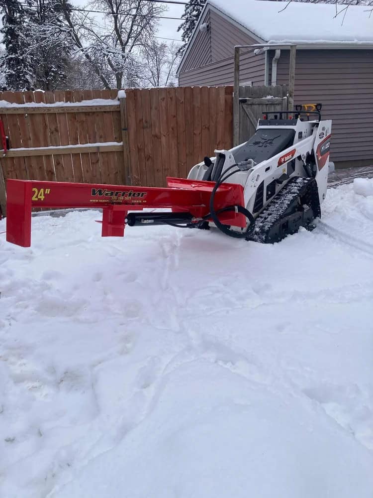 TM Manufacturing | Warrior Mini Skid Steer Log Splitter