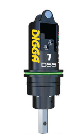Digga 1DSS mini excavator auger drive with optional HALO alignment system