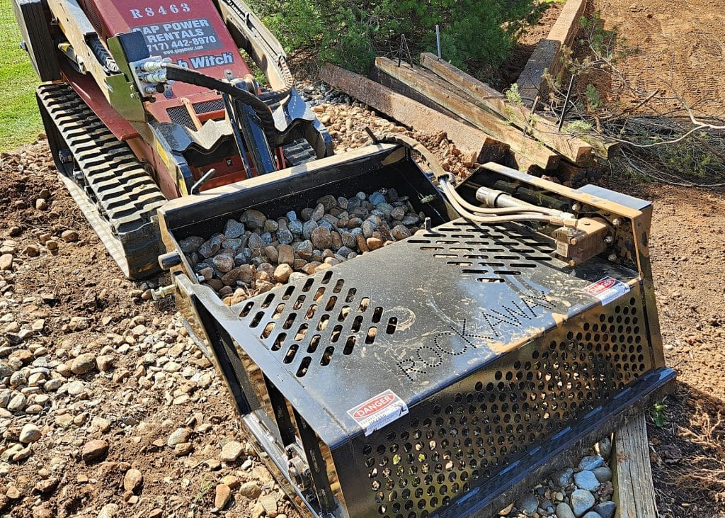Ideal Rockaway | 4415 Mini Skid Steer Landscape Rake