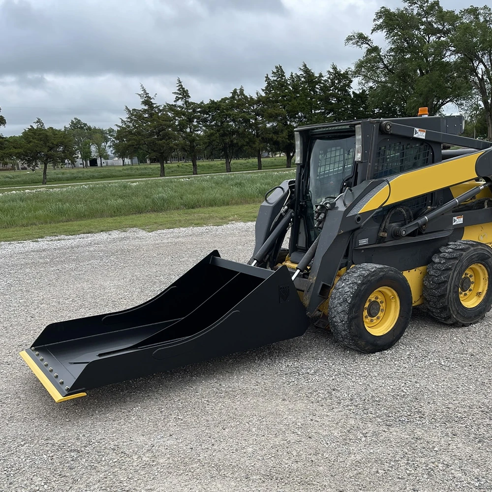 Maxx Attachments | Skid Steer Conveyor Cleaning Bucket