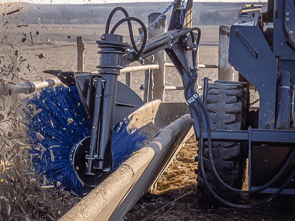 Maxx Attachments | Skid Steer Bunk Sweep