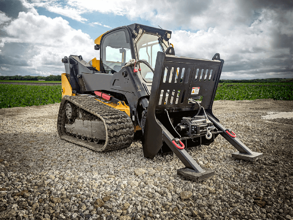Maxx Attachments | Skid Steer Hydraulic Recovery Winch