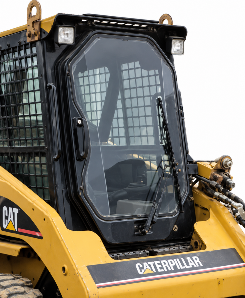 SHIELDS | CAT B Series Polycarbonate Skid Steer Windshield