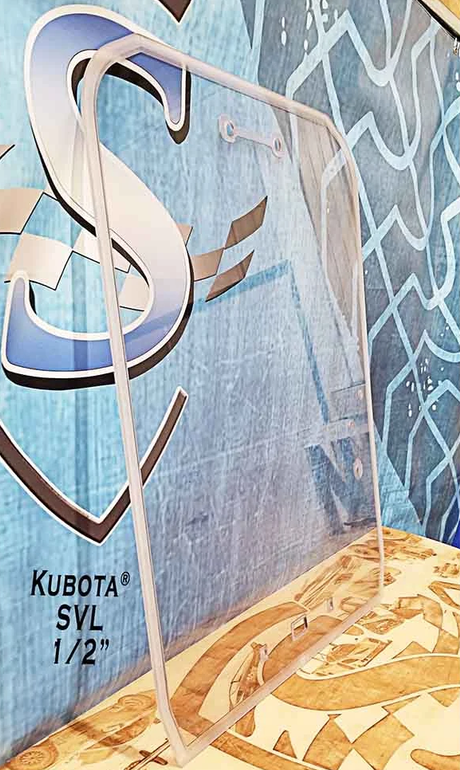 SHIELDS 1/2 inch Kubota SVL polycarbonate replacement windshield