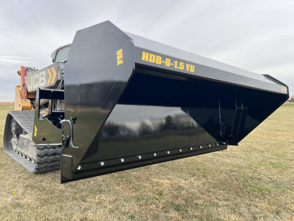 Stinger Attachments | Skid Steer Hydraulic Dump Bucket