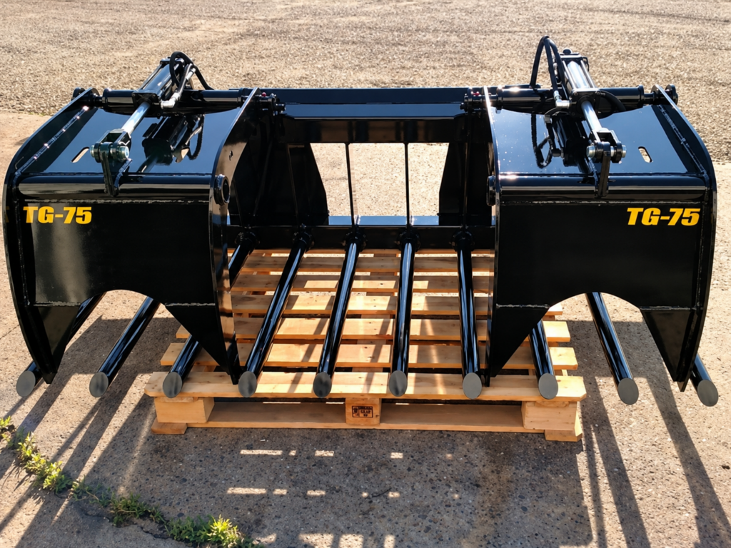 Stinger Attachments | Skid Steer Manure Tine Grapple Bucket
